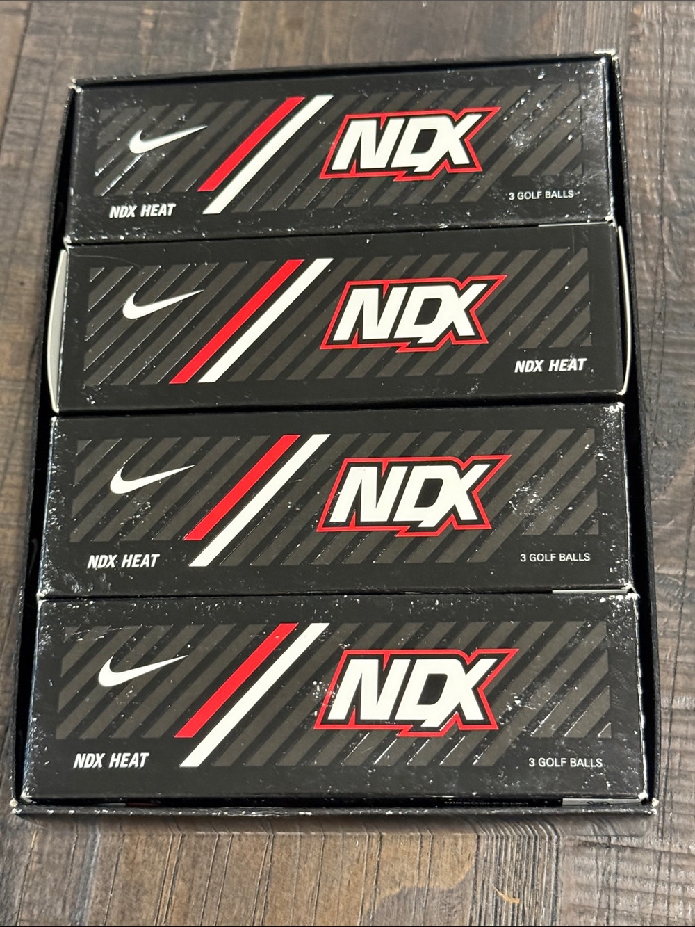 Nike Distance Golf NDX Heat golf balls with Logo 12 Golf Balls New in Box - Picture 2 of 16